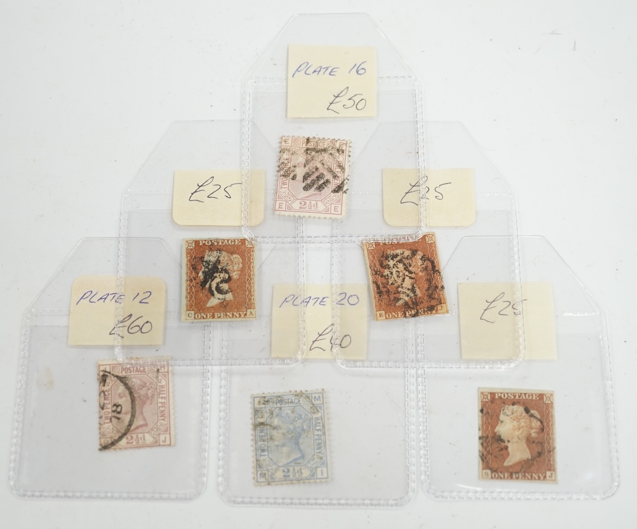 Thirty assorted Victorian stamps. Condition - fair